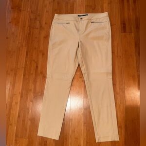 Ralph Lauren Cream Straight-Leg Trousers